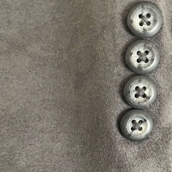 Vintage Christian Dior Gray Suede Jacket Lined Blazer Sports Coat Men's 44S - Picture 7 of 16